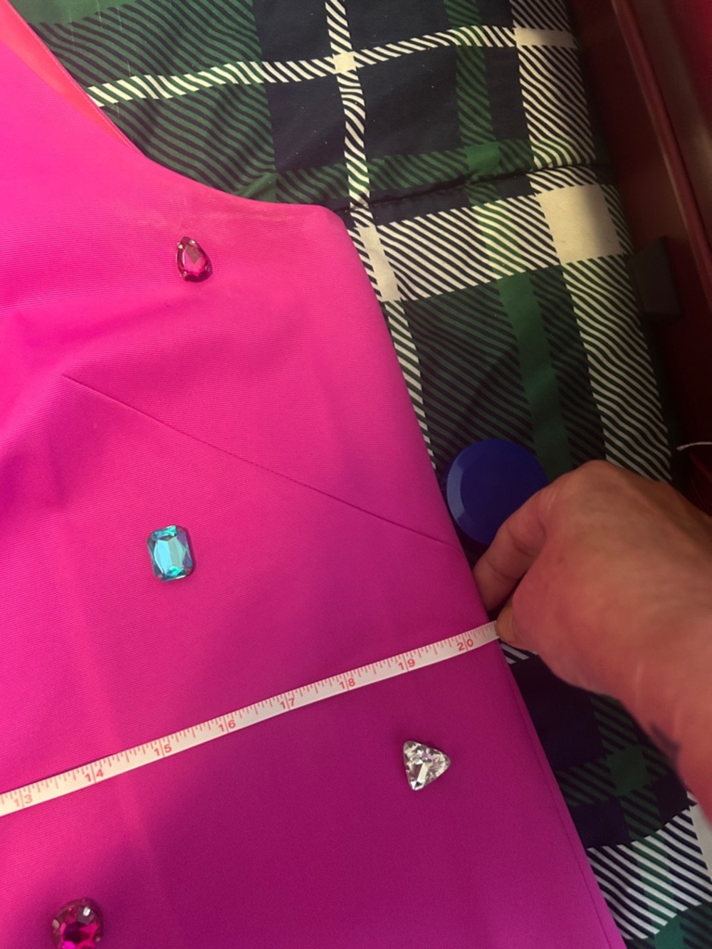 kate spade- Fuchsia Jewel-Embellished Halter Dress, W/ Bow Detail, NWT, Size 12 - Picture 12 of 14